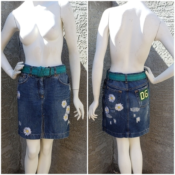 DOLCE‎ GABBANA JEAN SKIRTS - Picture 1 of 8